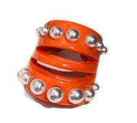 Bwuikim 1 STK Stilvolle, verstellbare Ringe mit hohlem Design und imitierten Perlen aus Kunstharz, Alltagskleidung für Geschenkanlässe, stilvoll offen
