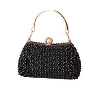 Bwuikim Anspruchsvolle Umhängetasche mit Kunstperlen, detaillierte Umhängetasche, Abendtaschen für Hochzeitsfeiern und Feiern, Abschlussball, Event Handtasche