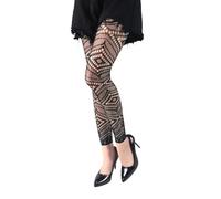 Bwuikim Damen Fischnetzstrümpfe ohne Zehen, Blumenmuster, Spitze, knöchellang, Strumpfhosen, Leggings ohne Fuß, Party, knöchellang, Netzstrümpfe, Netzstrümpfe für den Alltag