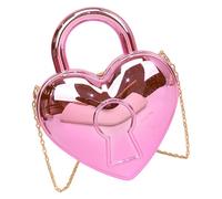 Bwuikim Elegante Umhängetasche in Herzform, Umhängetasche, Abendtaschen, Partyzubehör für modische Damen, Umhängetasche