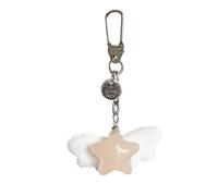 Bwuikim Happy Star geformter Schlüsselanhänger, weiche Gelatine Textur, Handytaschenzusatz, permanentes grünes Kolophonium, handwerklich, transportierbar, dekorativer Gegenstand, eleganter