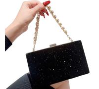 Bwuikim Modische Abendtasche mit Kettenriemen, Clutch Schultertasche, perfekt für Hochzeiten und Versammlungen, Abendtaschen für Damen