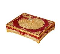 Bwuikim Peacockbird Oriented Jewelry Planner Box Metall Aufbewahrungsbehälter mit Innenteilern für Addons Home Deck Schmuckkoffer