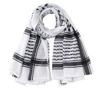 Bwuikim Traditioneller arabischer Shemagh Schal, arabischer Gebetsschal, Wüstenschal, Kopftuch, klassisches Halstuch, Wüstenwickel