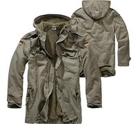 BWuM BUNDESWEHR PARKA MIT FUTTER & FLAGGEN BW FELDPARKA BORDPARKA WINTERJACKE, Größe:52 (XL), Farbe:Oliv