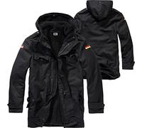 BWuM BUNDESWEHR PARKA MIT FUTTER & FLAGGEN BW FELDPARKA BORDPARKA WINTERJACKE, Größe:54 (XXL), Farbe:Schwarz