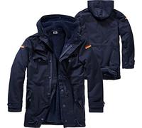 BWuM BUNDESWEHR PARKA MIT FUTTER & FLAGGEN BW FELDPARKA BORDPARKA WINTERJACKE, Größe:62 (6XL), Farbe:Navy Blau