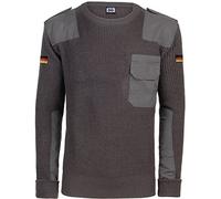 BWuM Bundeswehr Pullover mit Flaggen, Größe:M, Farbe:Anthrazit