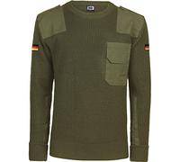 BWuM Bundeswehr Pullover mit Flaggen, Größe:M, Farbe:Oliv