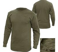 BWuM Bundeswehr Unterhemd Winter mit Plüschfutter, Größe:5 (M), Farbe:Oliv