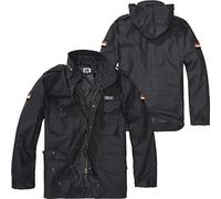 BWuM Feldjacke M65 + Patch & Flaggen, Größe:XL, Farbe:Schwarz