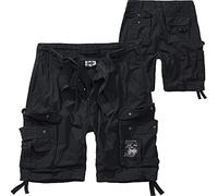 BWuM M65 Pure Shorts Vintage Army Bermuda Armee Kurze Hose Cargo Outdoor Short, Größe:M, Farbe:Schwarz