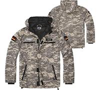 BWuM Tactical Windbreaker Zipper Sommer + Patch & Flaggen, Größe:4XL, Farbe:AT-Digital