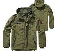 BWuM Tactical Windbreaker Zipper Sommer + Patch & Flaggen, Größe:XL, Farbe:Oliv