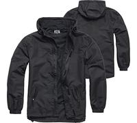 BWuM Windbreaker Sommer mit Zipper, Größe:3XL, Farbe:Schwarz