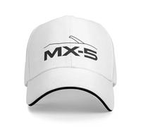 BXJNDM Baseball Cap mit Auto-Logo für MX-5, Baumwoll-Mütze Verstellbar für Damen & Herren Baseballkappe mit Autologo,F