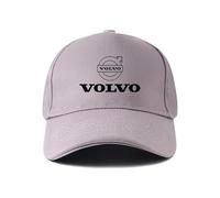 BXJNDM Baseball Cap mit Auto-Logo für Volvo V40 V50 V60 V70 V90 Cross Country Rdesign, Baumwoll-Mütze Verstellbar für Damen & Herren Baseballkappe mit Autologo, Gray-A