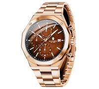 BY BENYAR Herrenuhr Uhren Herren Wasserdicht Herrenuhren Chronograph männer Armbanduhr für Herren Gold/Silber/Blau/Schwarz Eleganz Lederarmband/Edelstahl Quarz Geburtstags/Weihnachts