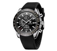 BY BENYAR Uhren Herren Chronograph Analog Quarz Armbanduhr Herren Wasserdicht Leuchtende Datum Silikon Herrenuhr Mode Lässig Sport Business-Kleid Uhren fur Männer Elegantes Geschenk