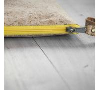 BY COPALA Nachhaltige 15-16 Zoll Kork Laptoptasche | Gefütterte vegane Laptop Hülle, Laptop Sleeve mit gelbem Zipper - handgemacht & wasserabweisend | Unikat-Schutzhülle für MacBook Air/Pro, Lenovo &