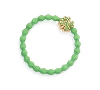 By Eloise London Gold Diamanté Clover Leaf Apple Green