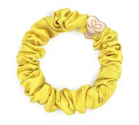 By Eloise London Gold Heart Silk Scrunchie farbe Mellow Yellow