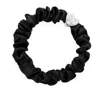 By Eloise London Silver Heart Silk Scrunchie farbe Schwarz