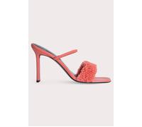 By Far Ada Salmon Shearling Salmon Größe: 36 | Sandalen Outlet | Damen | Rot