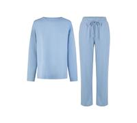 By Louise Damen Pyjama Schlafanzug Nachtwäsche lang Blau