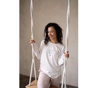 by Louise Pyjama-Oberteil in Creme - Größe L | Damen Loungewear