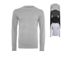 BY010 Build Your Brand leichtes Rundhals Sweatshirt Charcoal (Heather) M