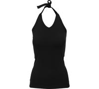 Build Your Brand Damen Ladies Neckholder T-Shirt, Black, XL, BY038-00007-0054
