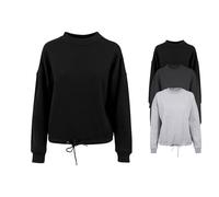 BY058 Build Your Brand Damen Rundhals Sweatshirt Übergröße Heather Grey M