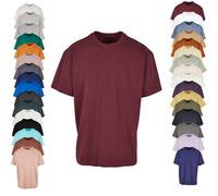 BY102 Build Your Brand schweres T-Shirt kurzarm Übergröße Navy XL