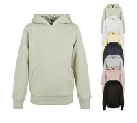 BY117 Build Your Brand BASIC Kinder Kapuzen Sweatshirt White 122/128