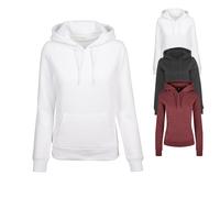 BY139 Build Your Brand Damen Bio Kapuzen Sweatshirt Black XL