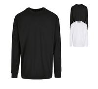 BY150 Build Your Brand Bio Langarmshirt mit Bündchen White 4XL