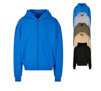 Build Your Brand Herren Sweatshirtjacke Ultra Heavy Zip Hoody, Farbe Black, Größe XS