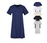 BY214 Build Your Brand Damen T-Shirt-Kleid Light Navy XXL