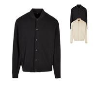 Build Your Brand Heavy Tonal College Jacket in Gr. 4XL in Beige