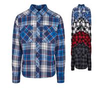 BYB4002 Build Your Karohemd Holzfällerhemd Black-White S