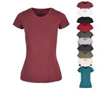 BYBB012 Build Your Brand Basic Damen T-Shirt Burgundy L
