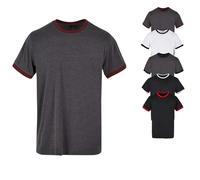 BYBB022 Build Your Brand Basic Herren Ringer T-Shirt White 5XL