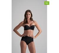 Bye Bra 2er-Set: Shape-Pantys in Schwarz - Größe XXL | Damen Dessous