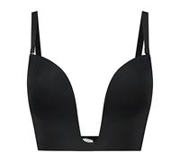 Bye Bra Damen Bügel-BH Ultra Plunge Bra - Black - Größe XXL