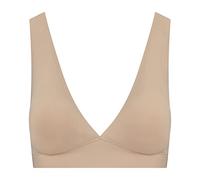 Bye Bra Deep Plunge Bra Top, Breiter Schultergurt, Abnehmbare Polsterung, Bruststütze, Bügelfreier BH, Sculpting Shapewear, Beige/Schwarz, S-Xxl, beige, Large