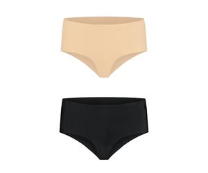 Bye Bra - Invisible High Brief Natur + Black XXL
