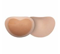 Bye Bra Klebende BH-Polster, halbe Push-Up-BH-Polster, abnehmbare BH-Polster, Selbstklebende BH-Einsätze, Verbessertes Aussehen, Einheitsgröße, Beige
