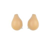 Bye Bra Klebender BH, Silikon-Hebebecher, trägerloser BH, rückenfreier Push-up-BH, Brustwarzenbezüge, unsichtbare Bruststraffung, klebriger wiederverwendbarer BH, M und XL, Beige