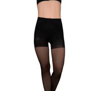 Bye Bra Power Up 40 Den Shaping Strumpfhose Strumpfwaren Hüfte und Strumpfhose Kontrolle halbtransparent und glänzend Strumpfhose Schwarz S-XL, Schwarz , 42